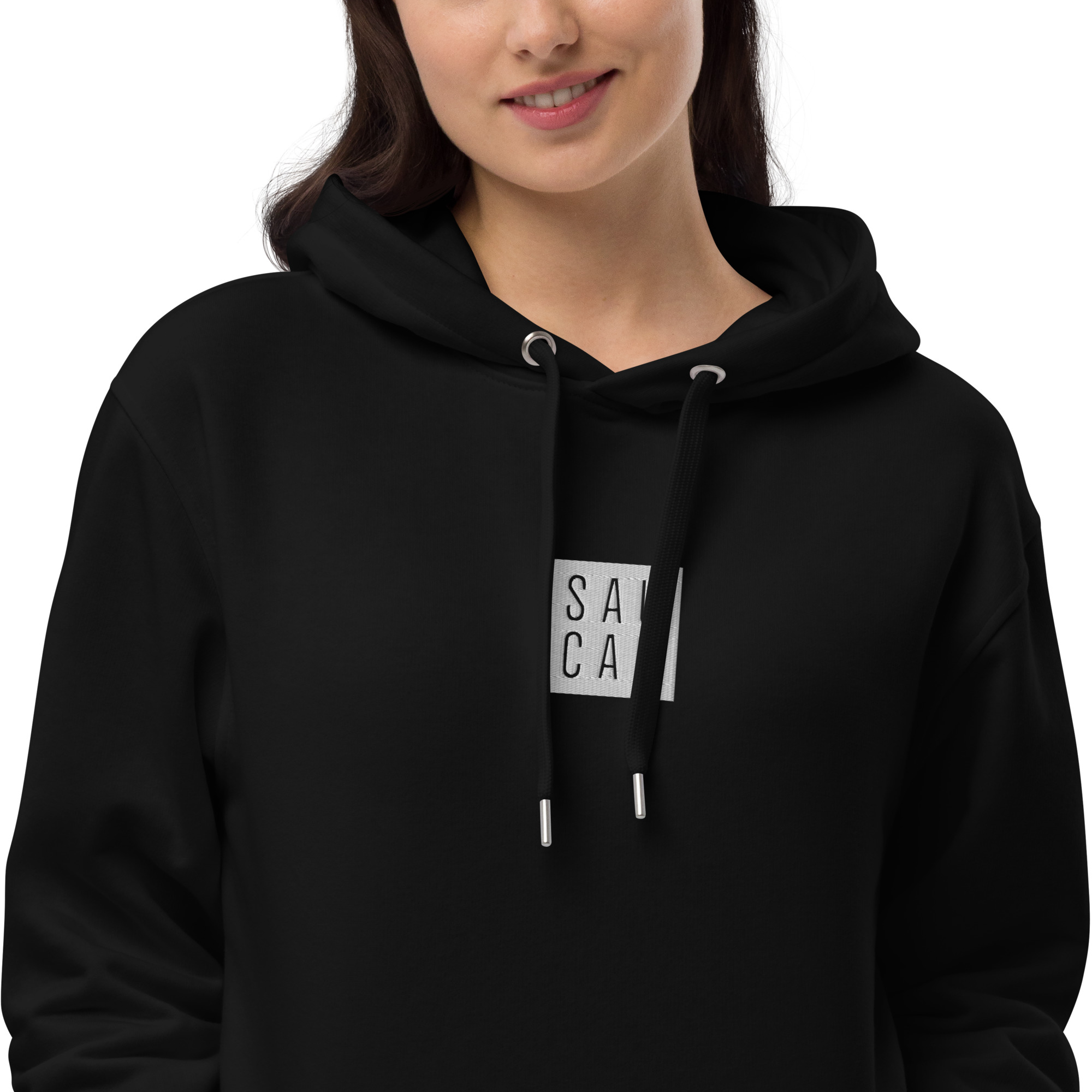 Premium eco hoodie - White logo - Image 4