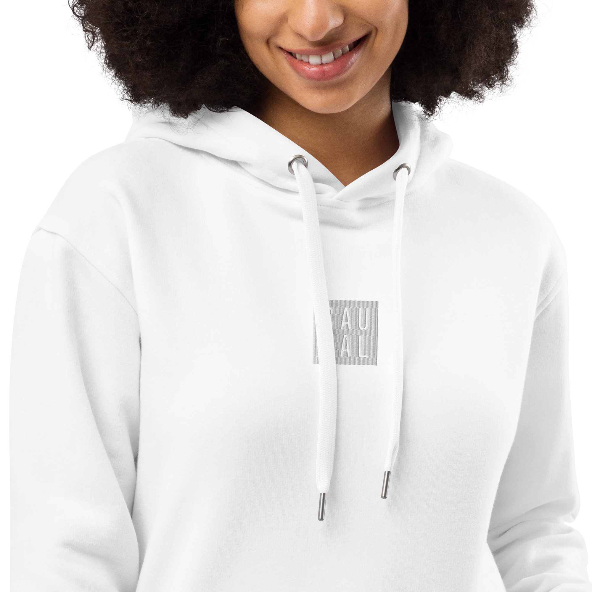 Premium eco hoodie - White logo - Image 2