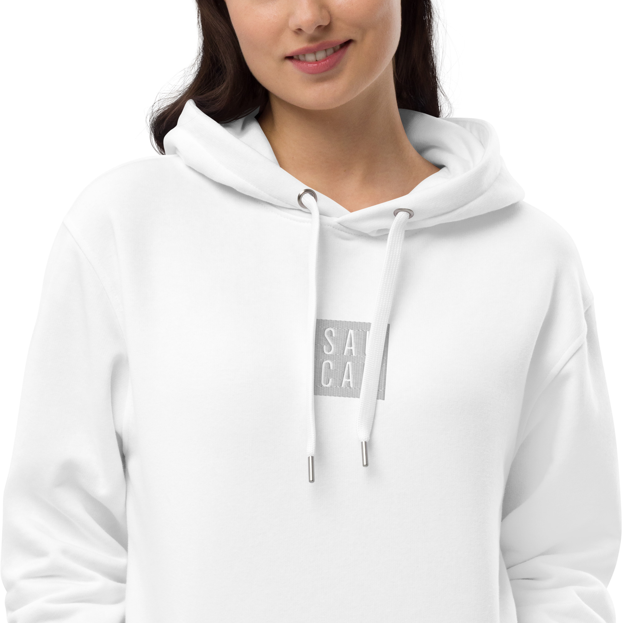Premium eco hoodie - White logo - Image 6