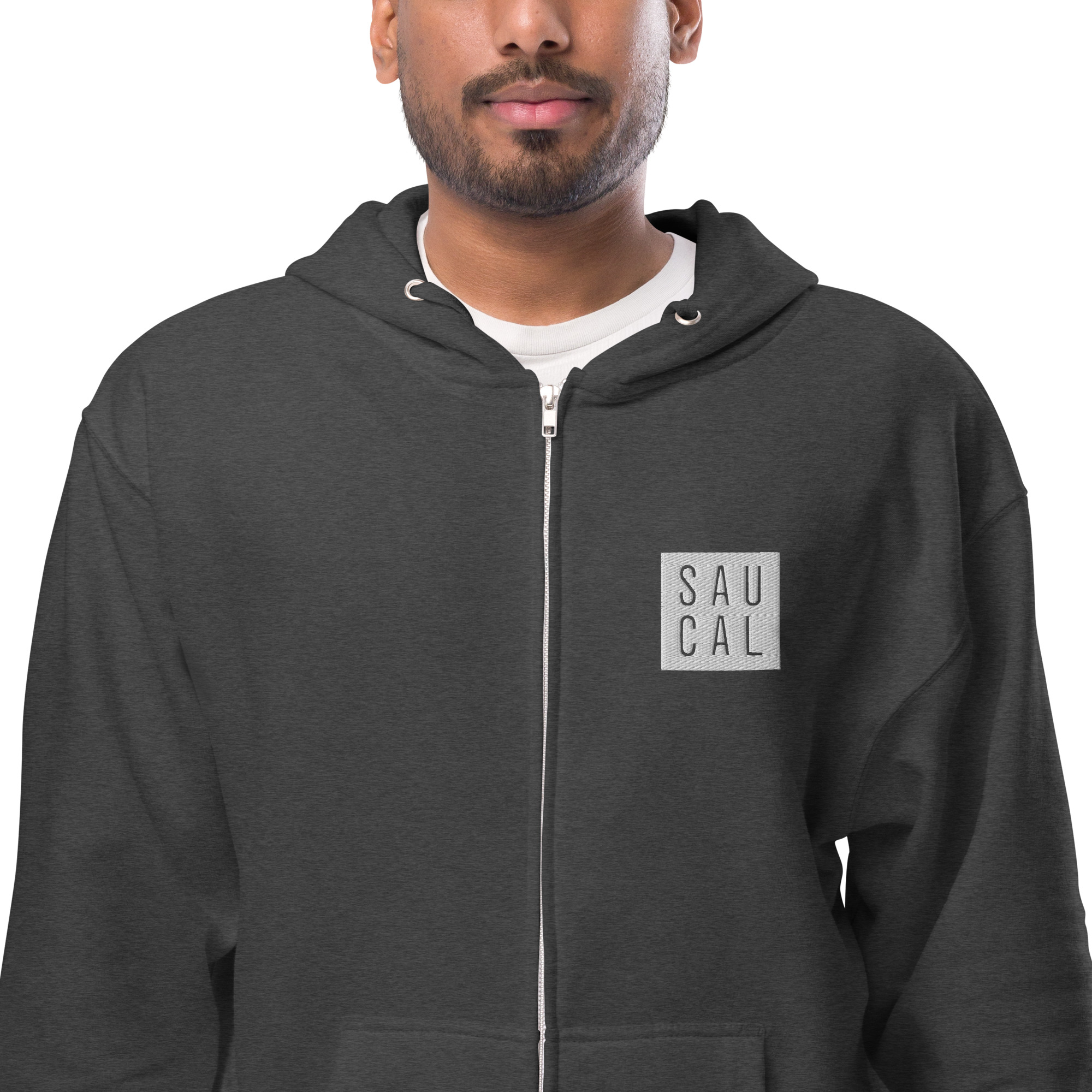 Unisex fleece zip up hoodie - Image 6