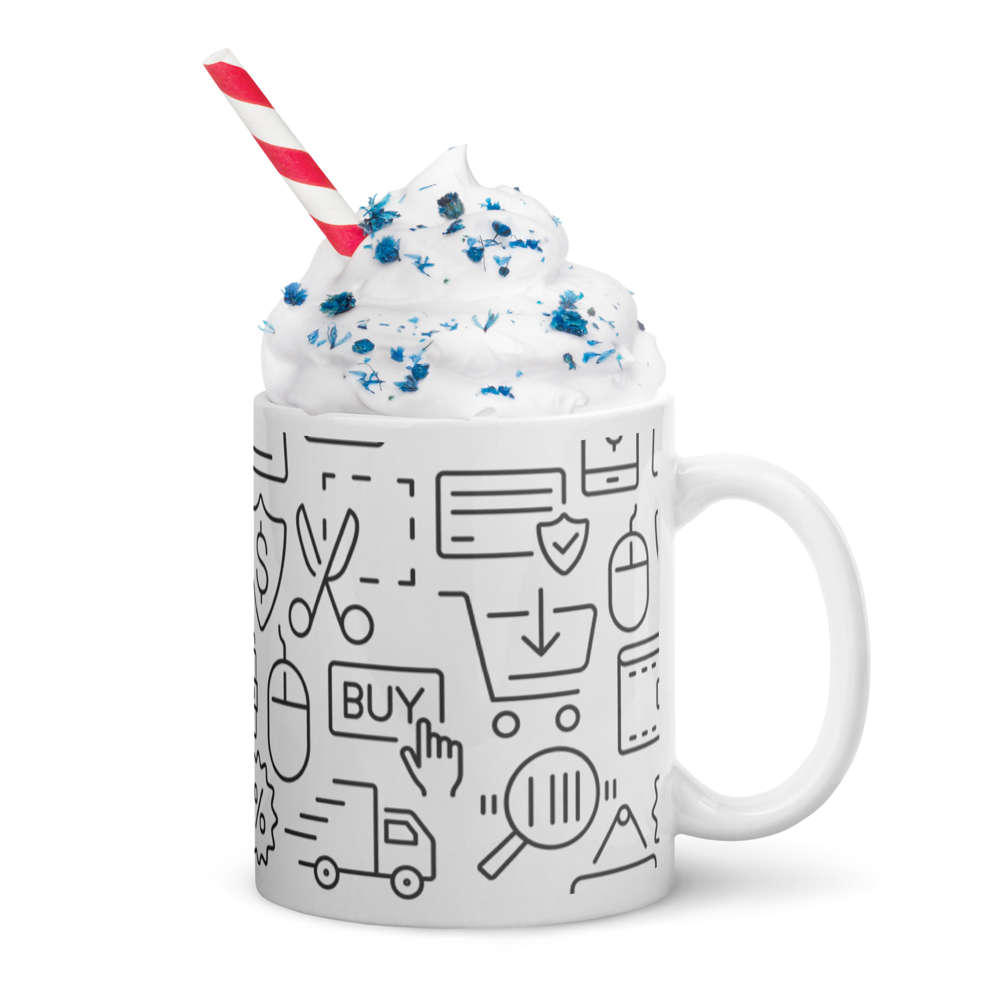 White glossy mug - Image 2